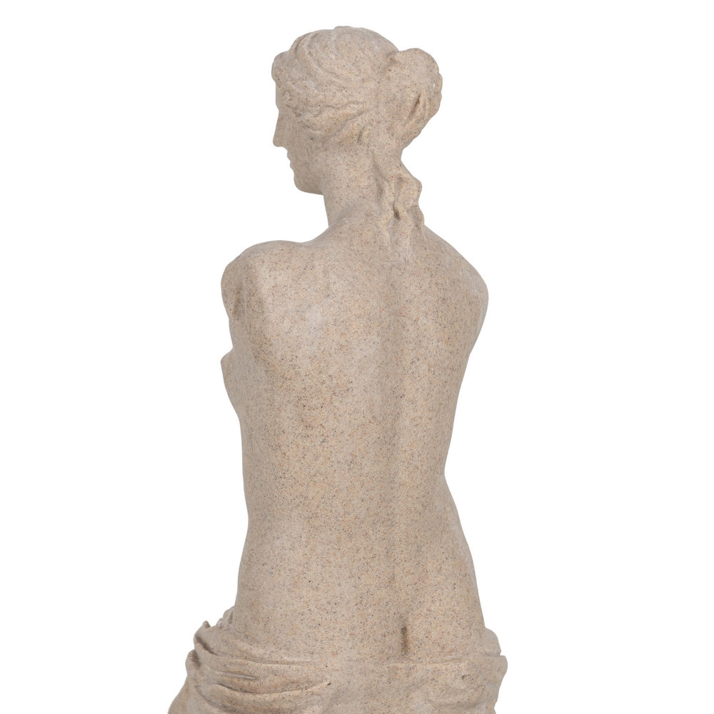 NAKED FIGURE CREAM RESIN DECORATION 16 X 14.50 X 48 CM