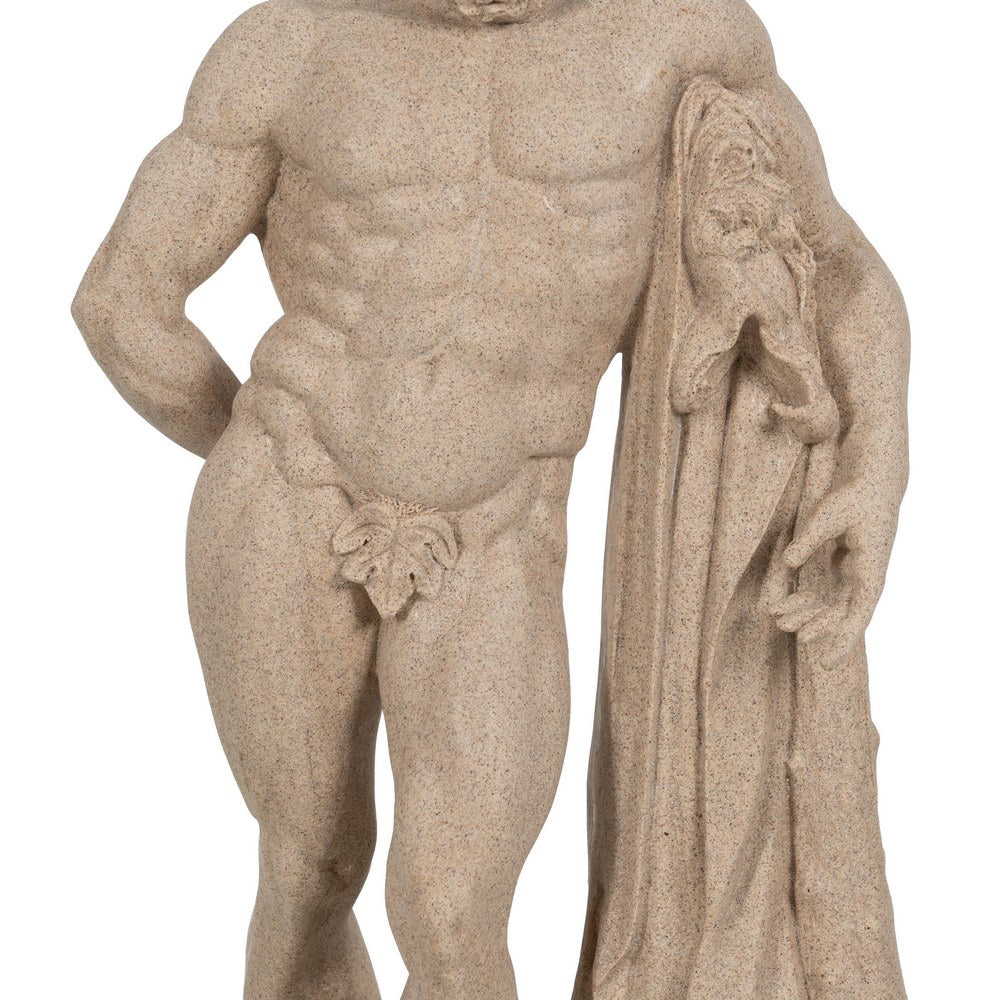 NAKED FIGURE CREAM RESIN DECORATION 26.50 X 16 X 52.50 CM