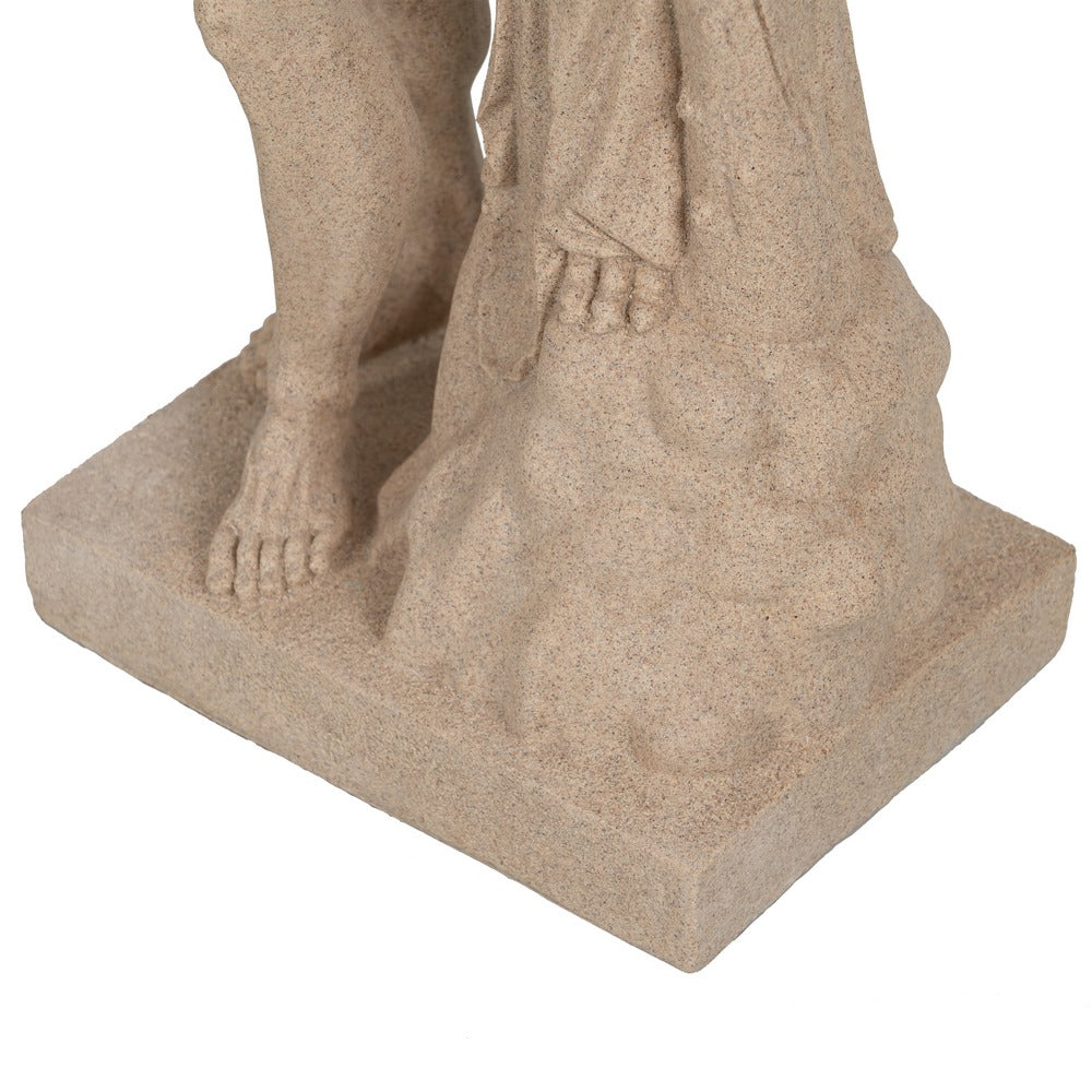 NAKED FIGURE CREAM RESIN DECORATION 26.50 X 16 X 52.50 CM