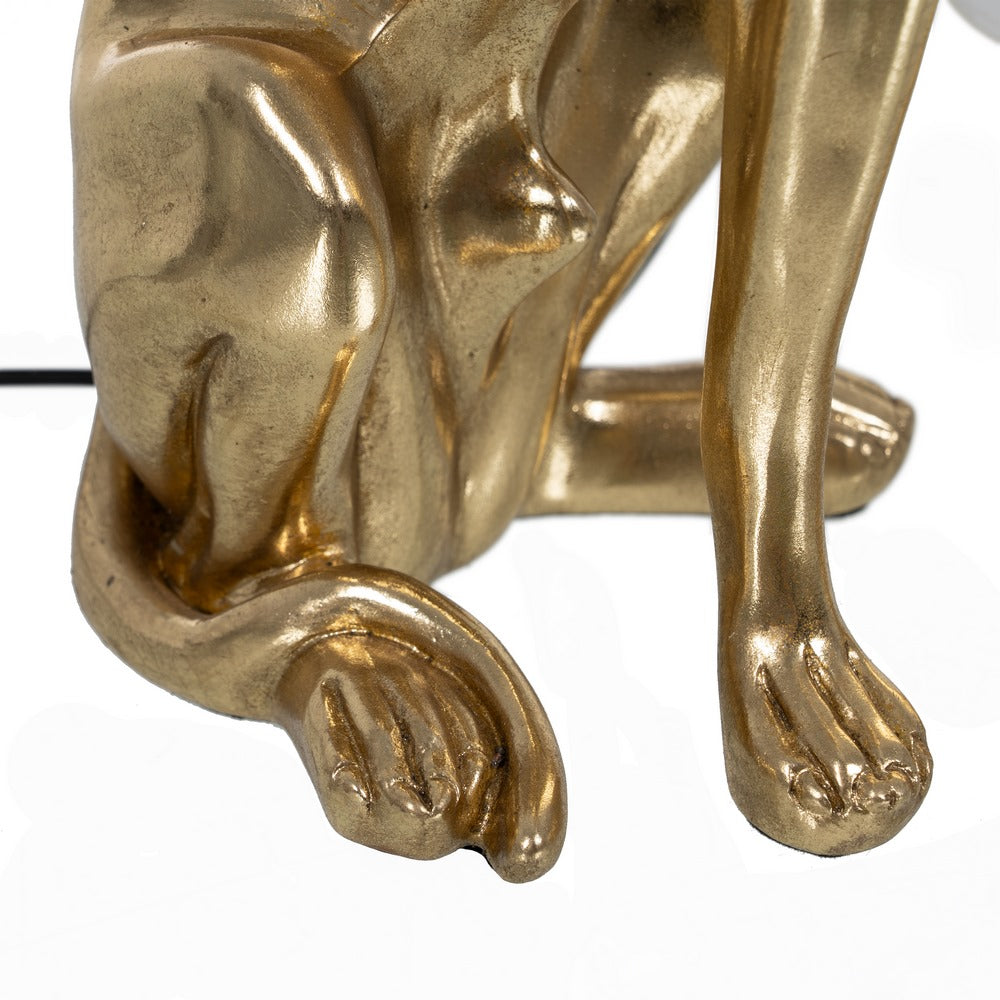 GOLDEN GREYHOUND RESIN TABLE LAMP 25.50 X 16.50 X 36 CM