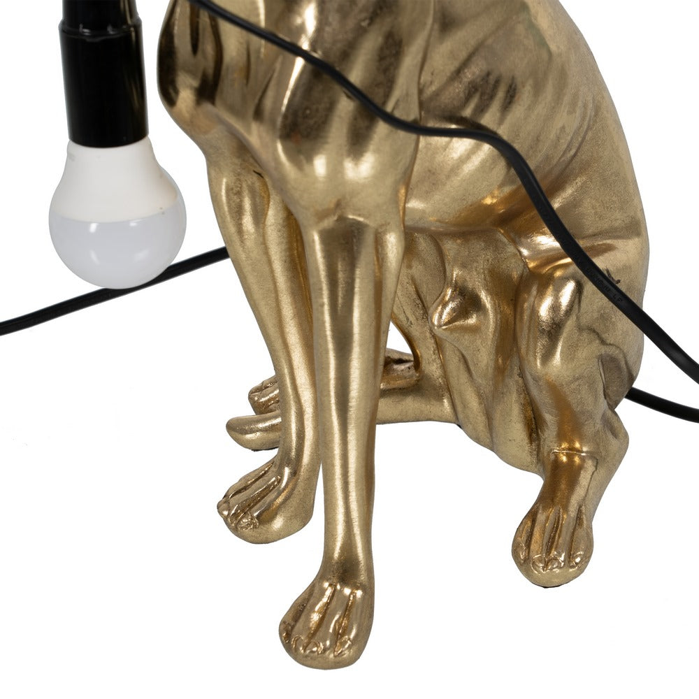 GOLDEN GREYHOUND RESIN TABLE LAMP 25.50 X 16.50 X 36 CM
