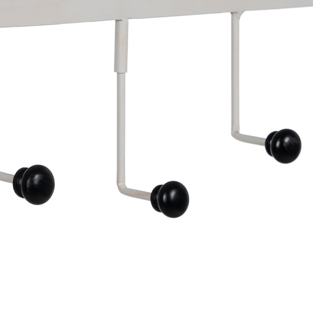PERCHA HOME BLANCO METAL DECORACIÓN 40 X 7 X 30 CM
