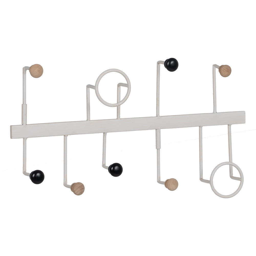 PERCHA BLANCO METAL DECORACIÓN 50 X 7 X 27 CM