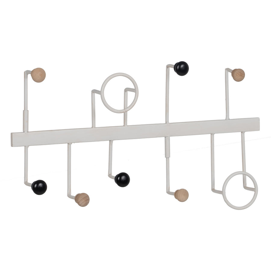 WHITE METAL HANGER DECORATION 50 X 7 X 27 CM