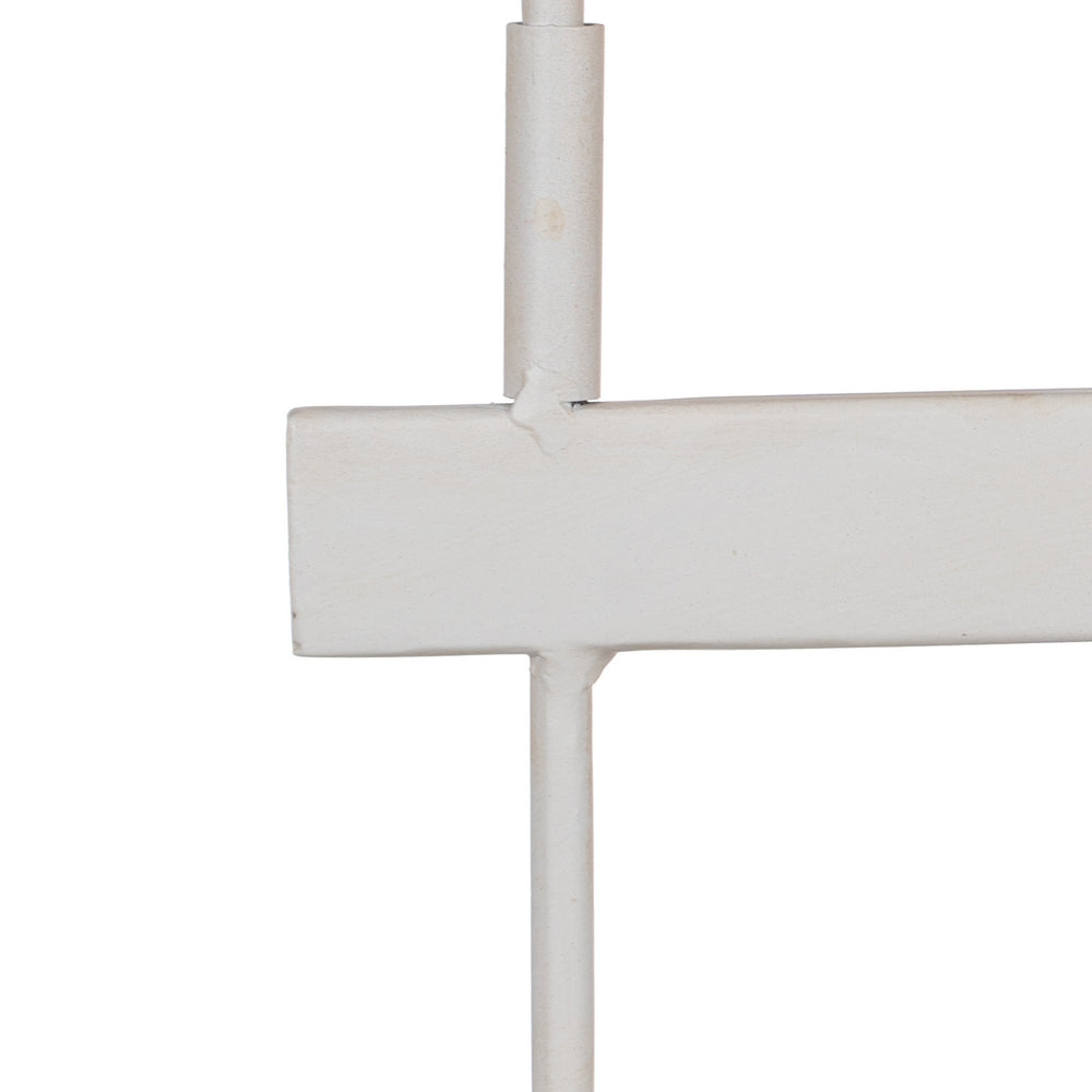 PERCHA BLANCO METAL DECORACIÓN 50 X 7 X 27 CM