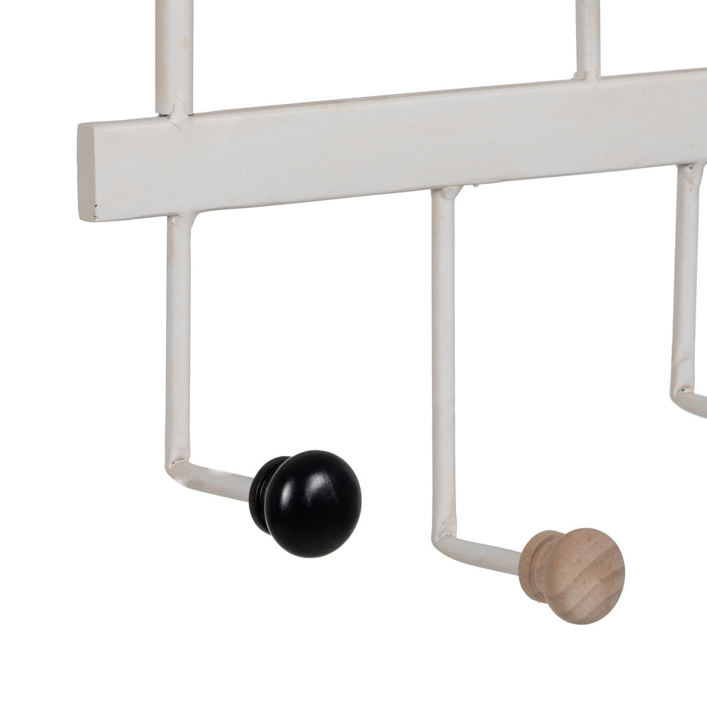 PERCHA BLANCO METAL DECORACIÓN 50 X 7 X 27 CM