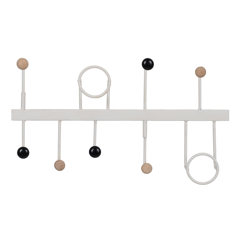 WHITE METAL HANGER DECORATION 50 X 7 X 27 CM