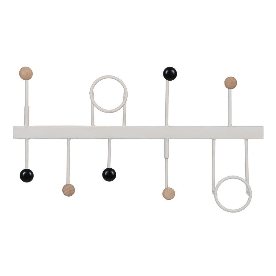 WHITE METAL HANGER DECORATION 50 X 7 X 27 CM