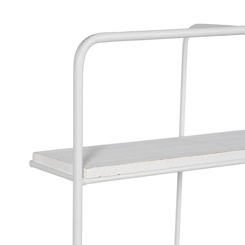 ESTANTERÍA BLANCO METAL DECORACIÓN 51 X 14 X 72 CM