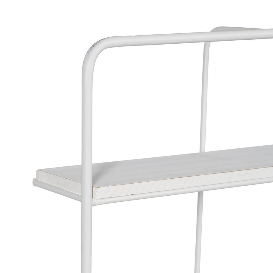 ESTANTERÍA BLANCO METAL DECORACIÓN 51 X 14 X 72 CM