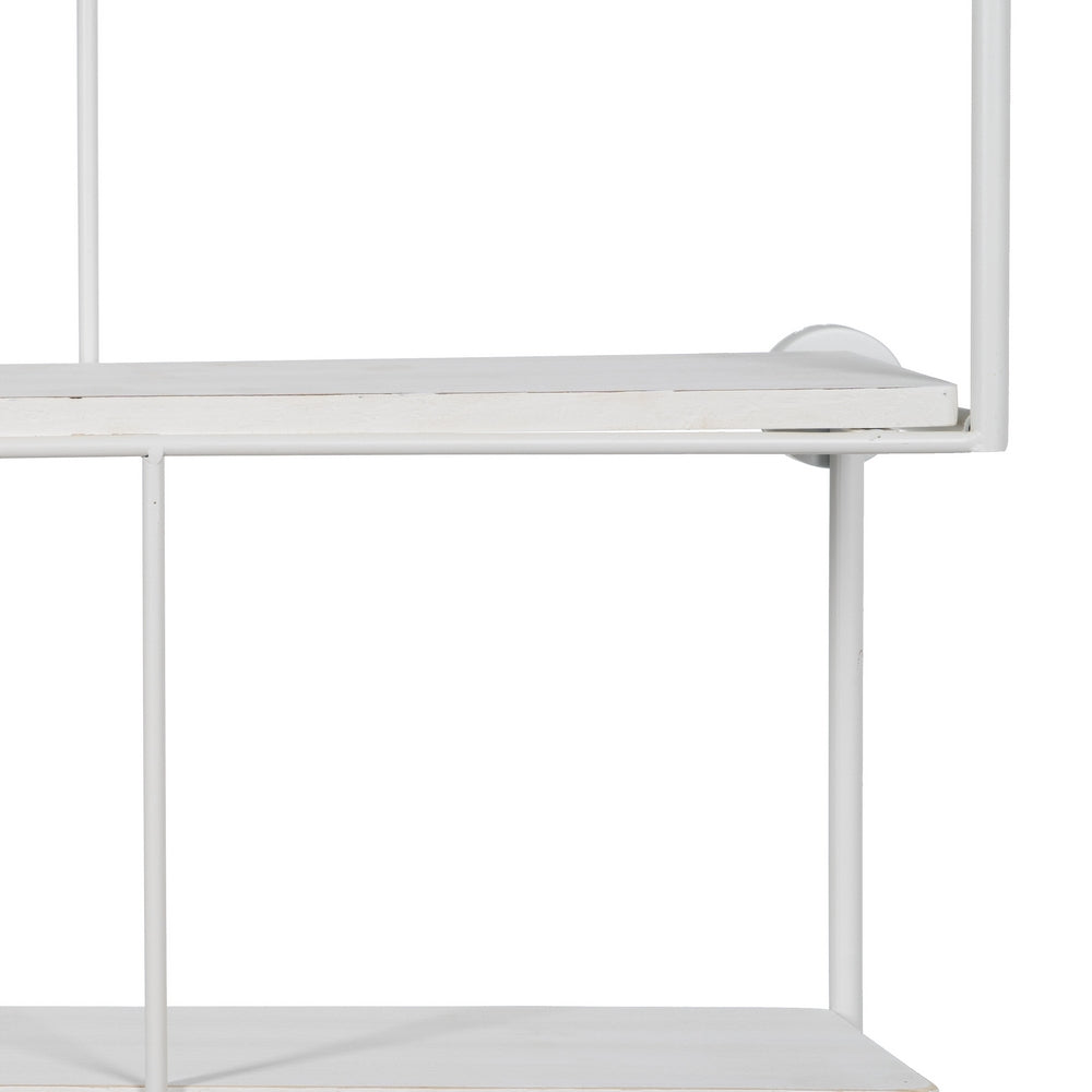 ESTANTERÍA BLANCO METAL DECORACIÓN 51 X 14 X 72 CM
