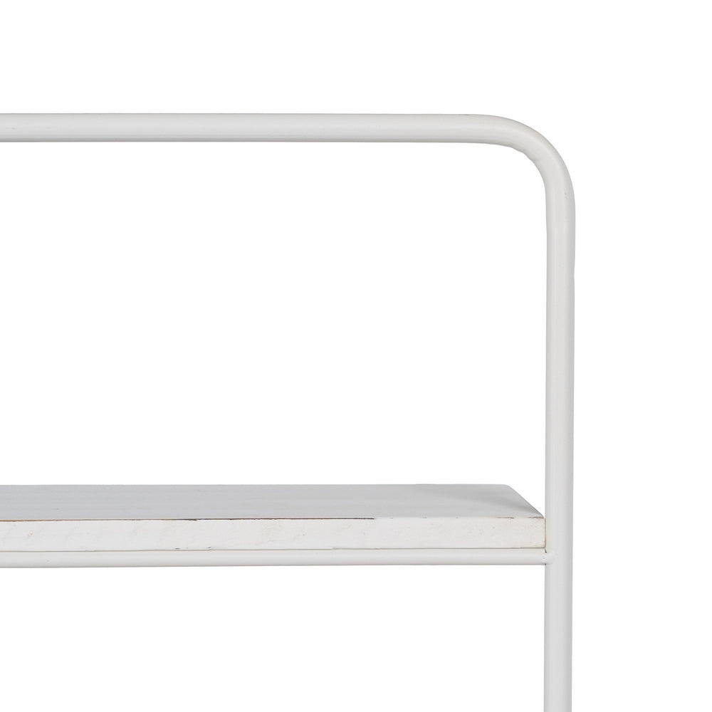 ESTANTERÍA BLANCO METAL DECORACIÓN 51 X 14 X 72 CM