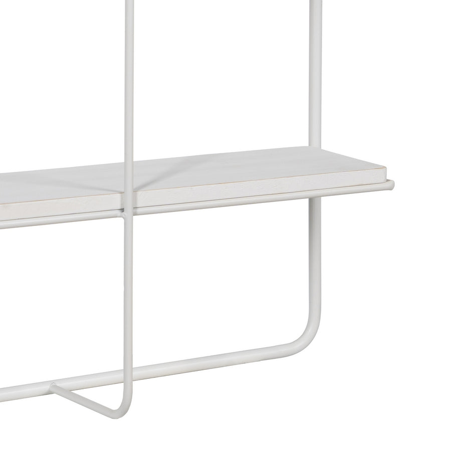 ESTANTERÍA BLANCO METAL DECORACIÓN 51 X 14 X 72 CM