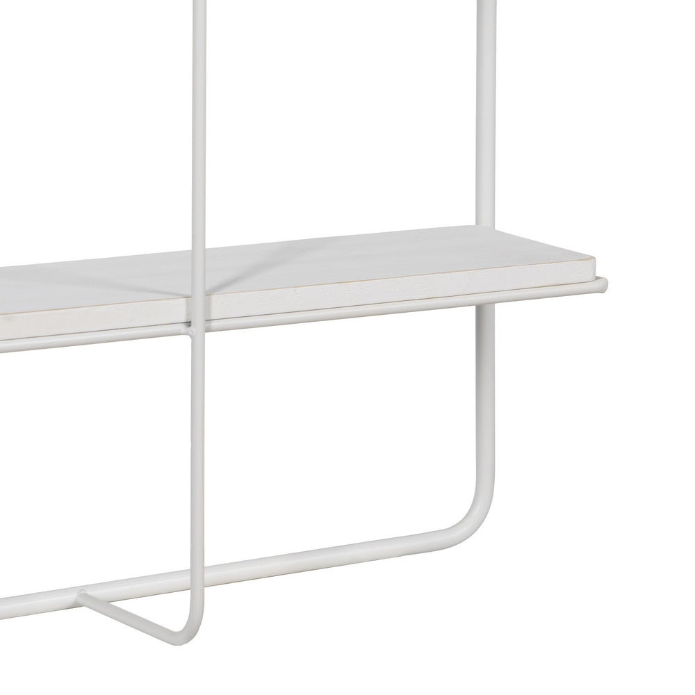 ESTANTERÍA BLANCO METAL DECORACIÓN 51 X 14 X 72 CM