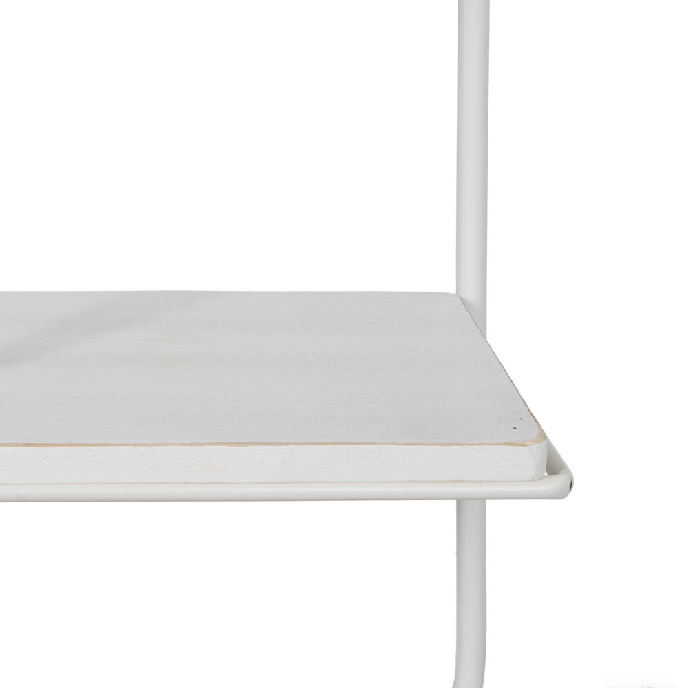 ESTANTERÍA BLANCO METAL DECORACIÓN 51 X 14 X 72 CM
