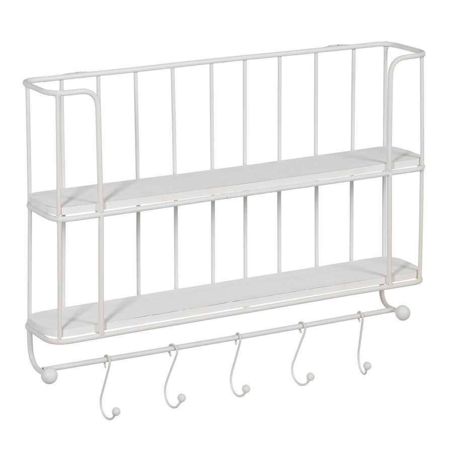 ESTANTERÍA BLANCO METAL DECORACIÓN 66,50 X 14 X 44,50 CM