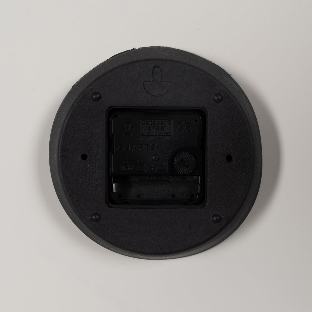RELOJ BLANCO-NEGRO METAL DECORACIÓN 70 X 70 X 6,50 CM