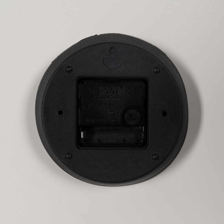 RELOJ BLANCO-NEGRO METAL DECORACIÓN 70 X 70 X 6,50 CM