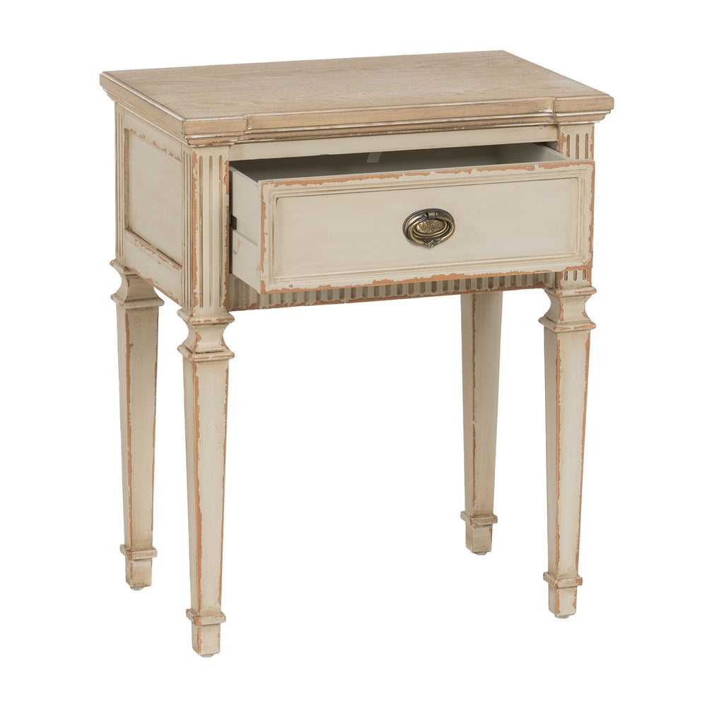 MESITA NATURAL-CREMA MADERA 56 X 36 X 68 CM