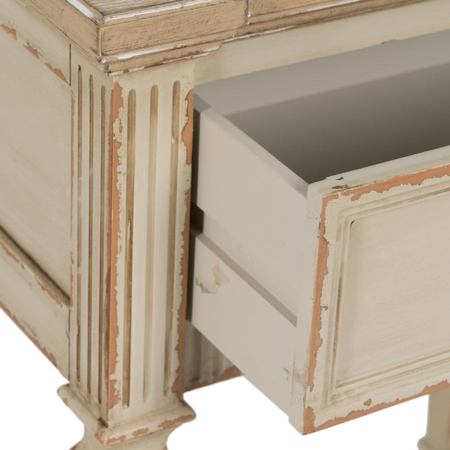 MESITA NATURAL-CREMA MADERA 56 X 36 X 68 CM