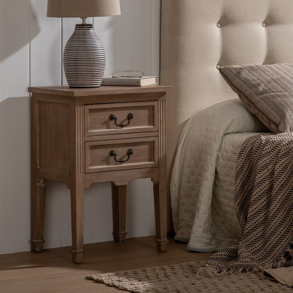 MESITA NATURAL MADERA 50 X 38 X 72 CM