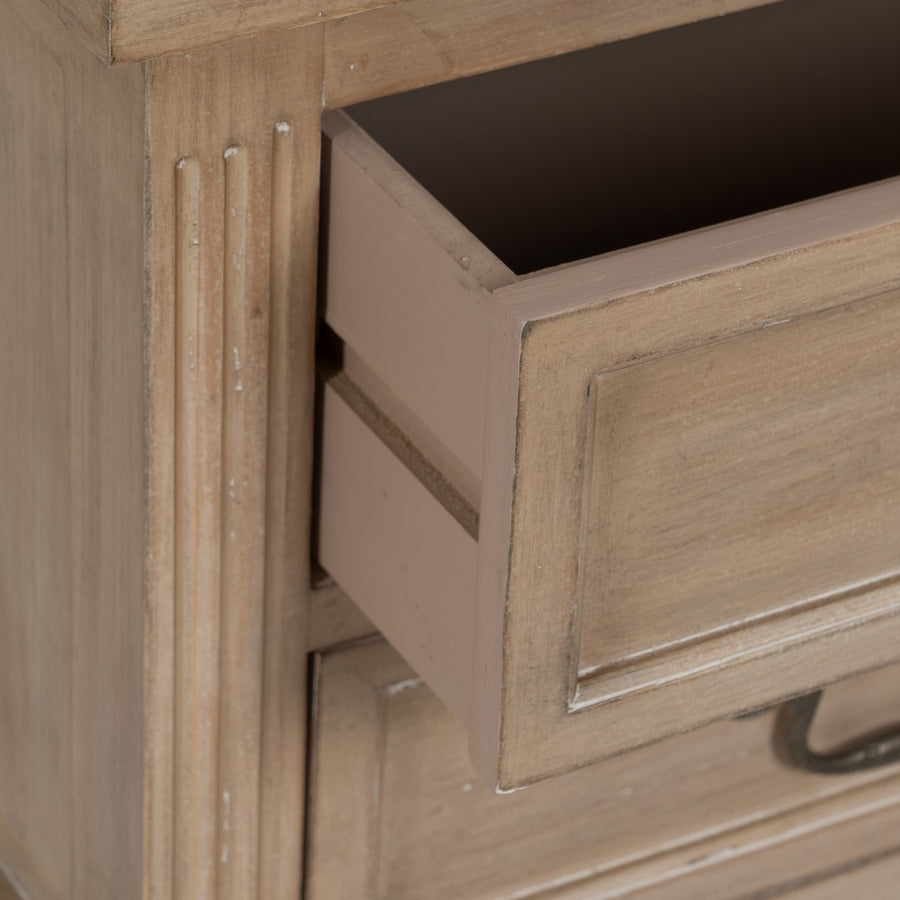 MESITA NATURAL MADERA 50 X 38 X 72 CM