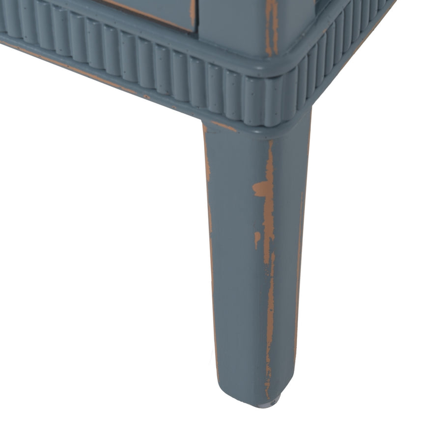 MESITA AZUL MADERA 50 X 38 X 72 CM