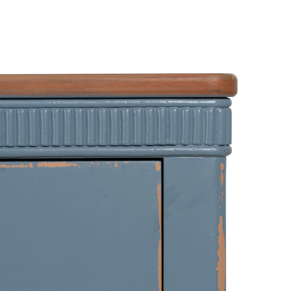 CÓMODA AZUL MADERA 115 X 45 X 90 CM