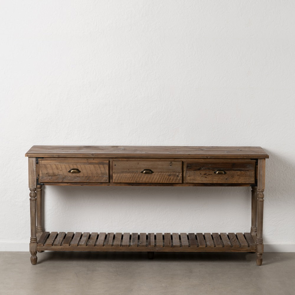 CONSOLA MARR�N MADERA 184,50 X 50 X 86,80 CM