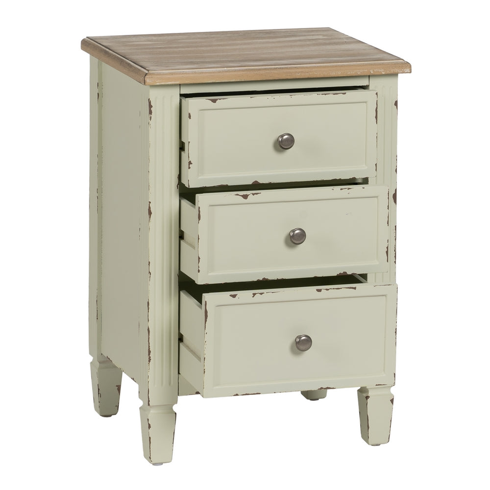 MESITA BEIGE MADERA 45 X 35 X 65 CM