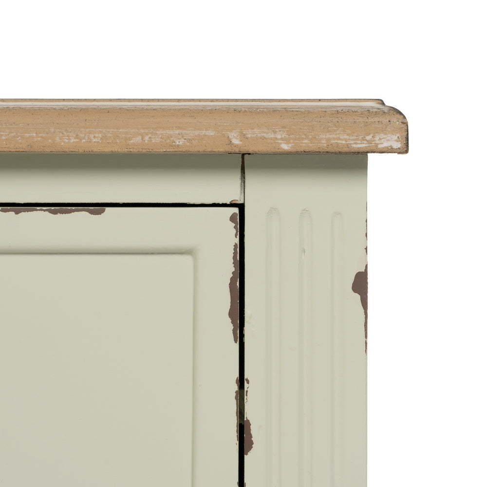 MESITA BEIGE MADERA 45 X 35 X 65 CM