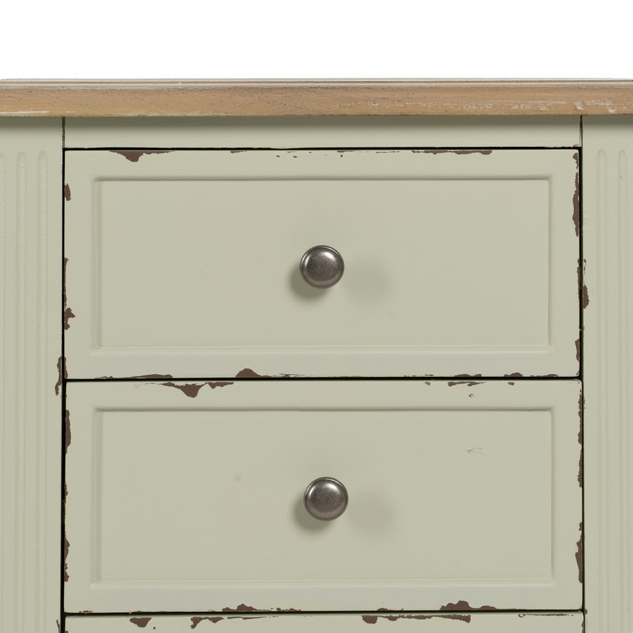 MESITA BEIGE MADERA 45 X 35 X 65 CM