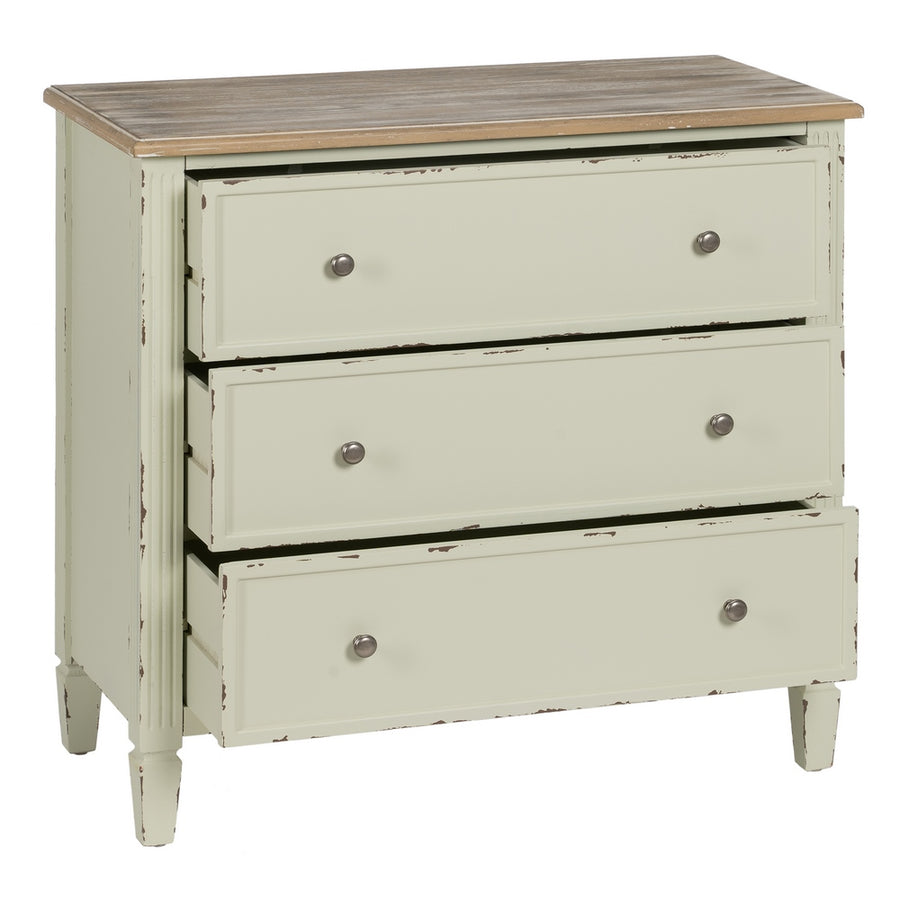 CÓMODA BEIGE MADERA 90 X 42 X 85 CM