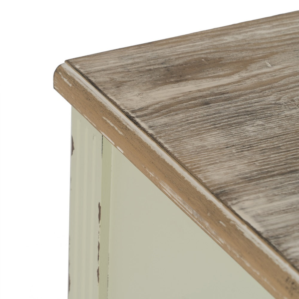 CÓMODA BEIGE MADERA 90 X 42 X 85 CM