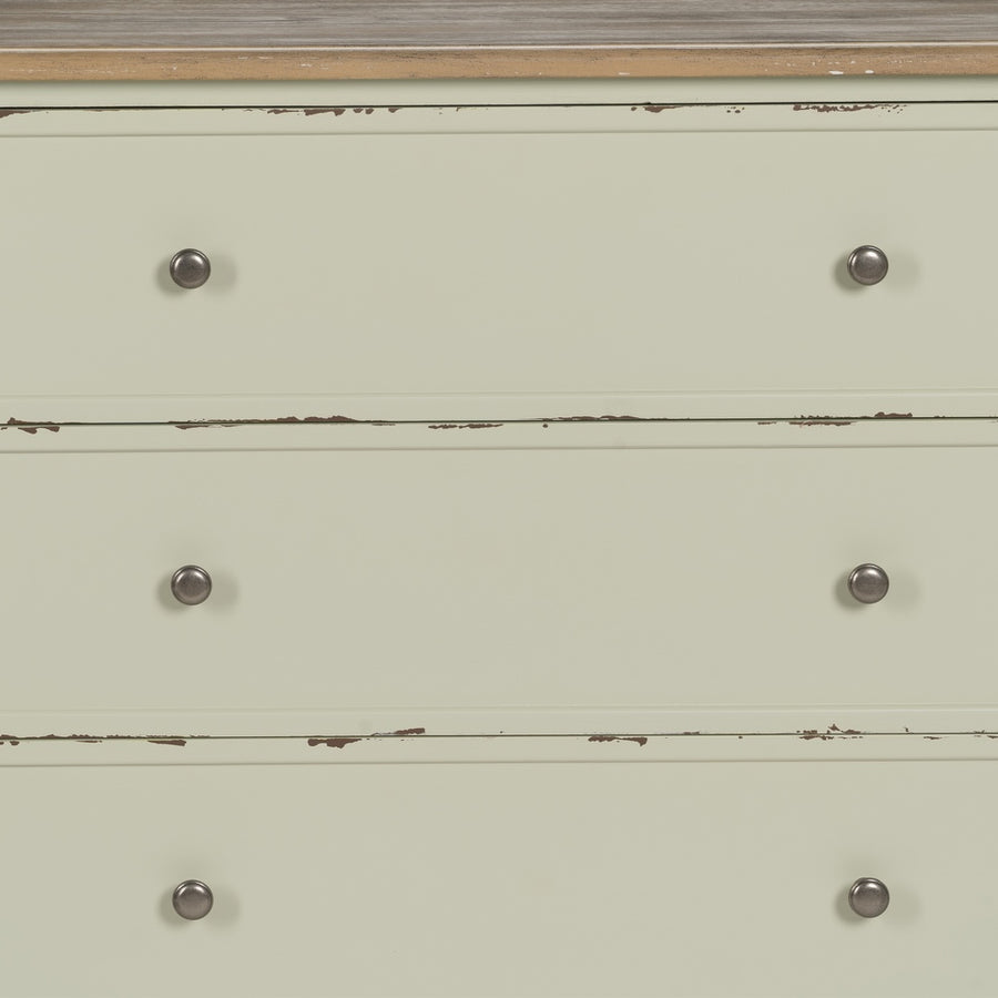 CÓMODA BEIGE MADERA 90 X 42 X 85 CM