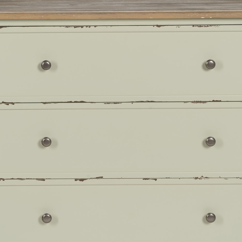 CÓMODA BEIGE MADERA 90 X 42 X 85 CM