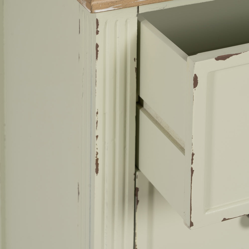 CÓMODA BEIGE MADERA 90 X 42 X 85 CM