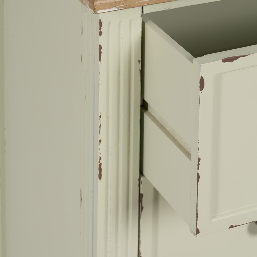 CÓMODA BEIGE MADERA 90 X 42 X 85 CM