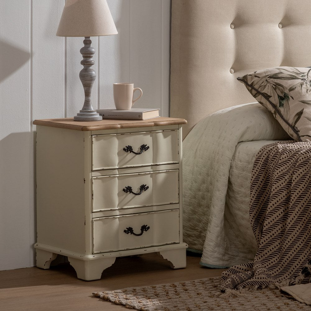 MESITA NATURAL-CREMA MADERA 50 X 40 X 60 CM