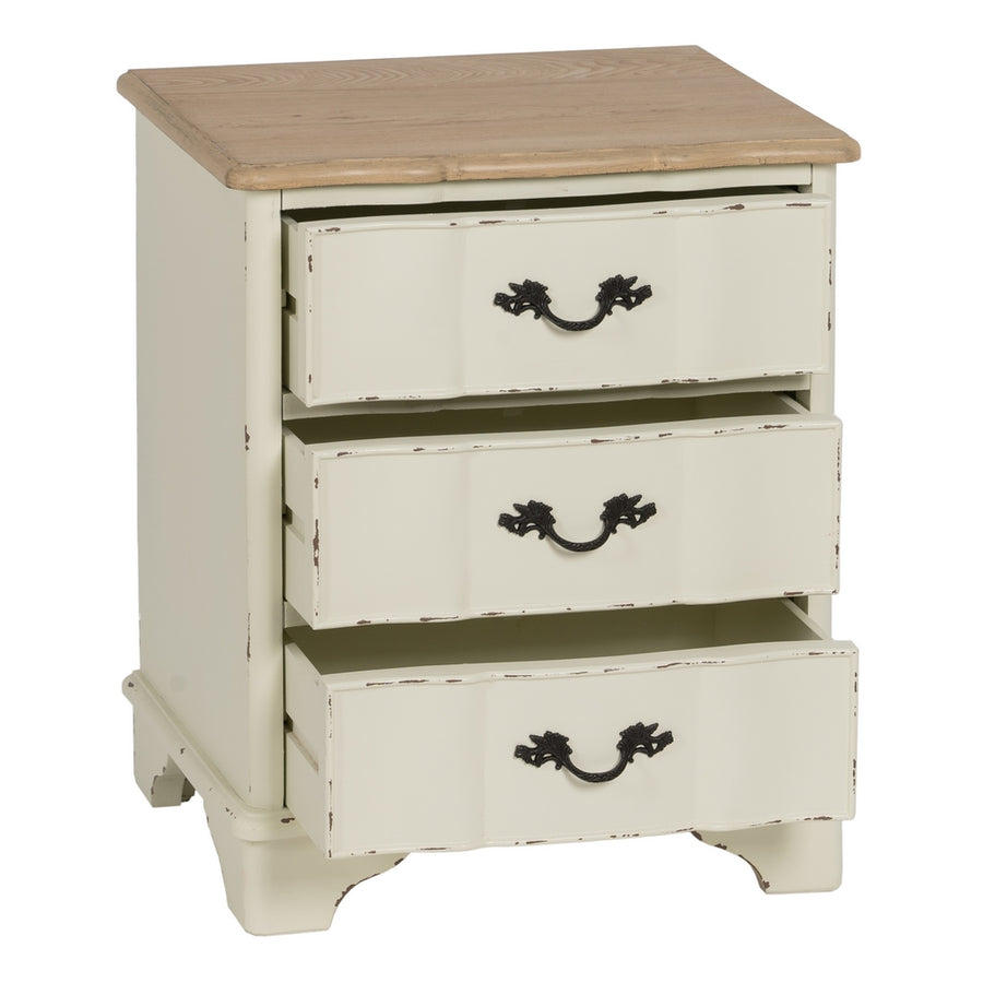 MESITA NATURAL-CREMA MADERA 50 X 40 X 60 CM