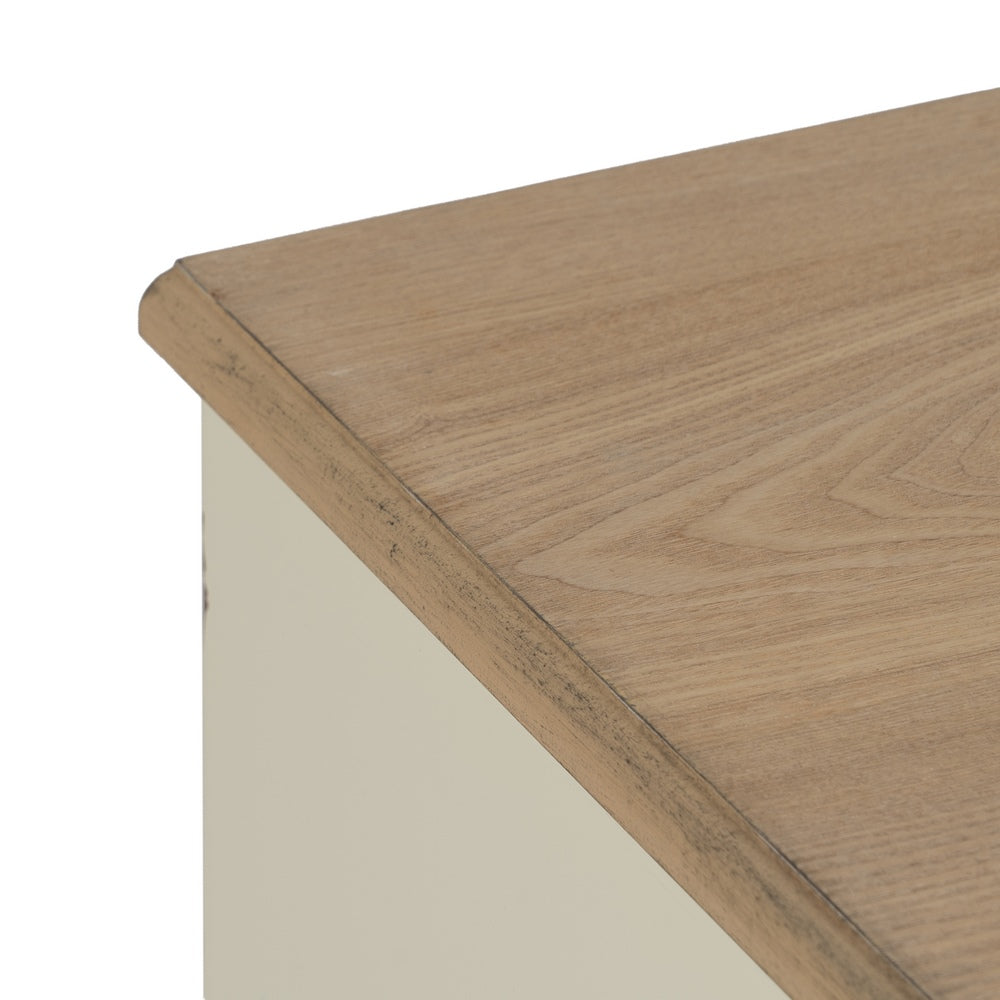 NATURAL CREAM CHEST OF DRAWERS WOOD 100 X 45 X 80 CM