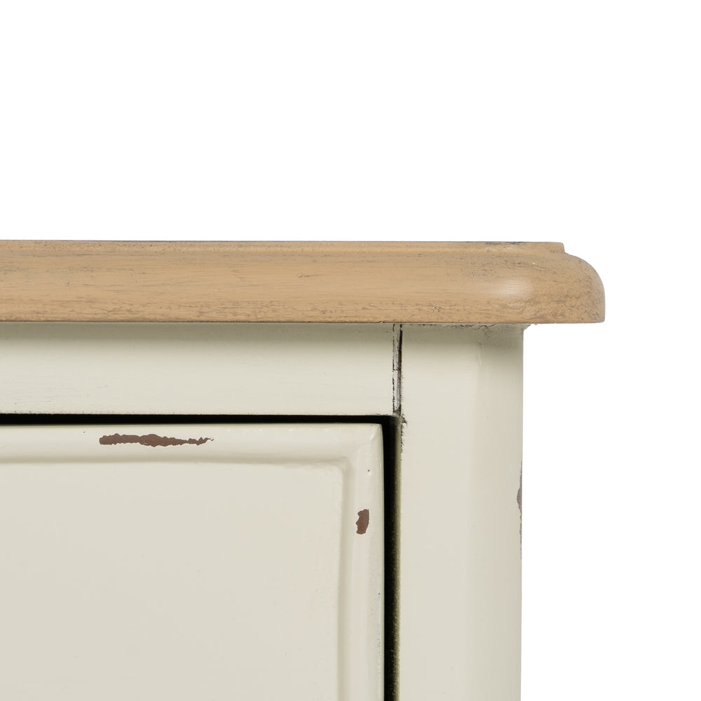 NATURAL CREAM CHEST OF DRAWERS WOOD 100 X 45 X 80 CM