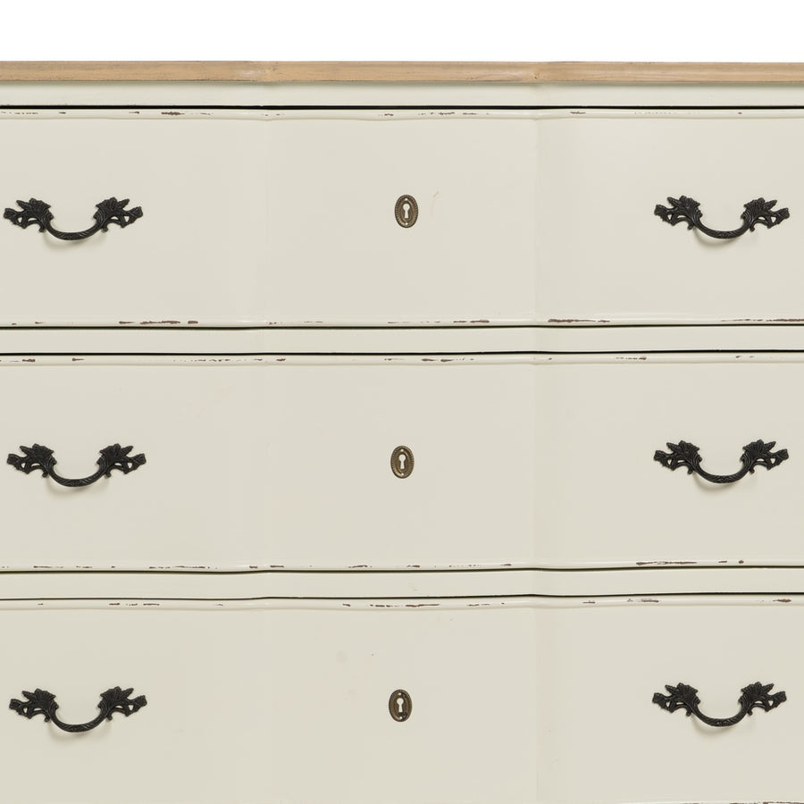 CÓMODA NATURAL-CREMA MADERA 100 X 45 X 80 CM
