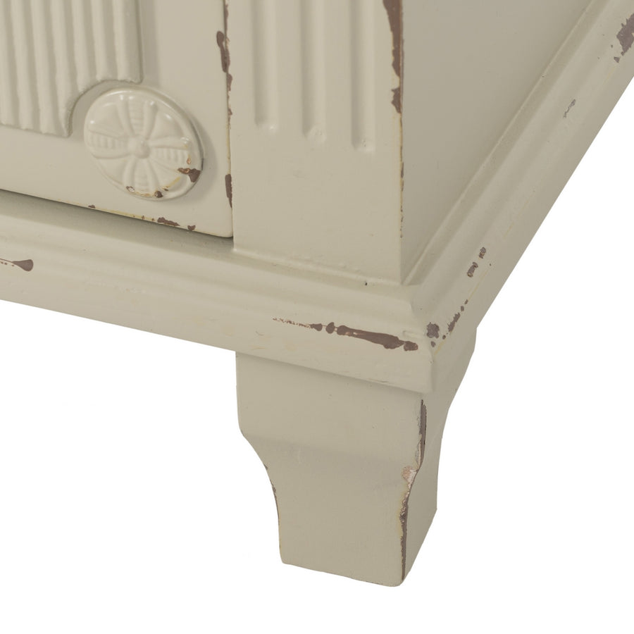 MESITA CREMA MADERA 48 X 36 X 61 CM