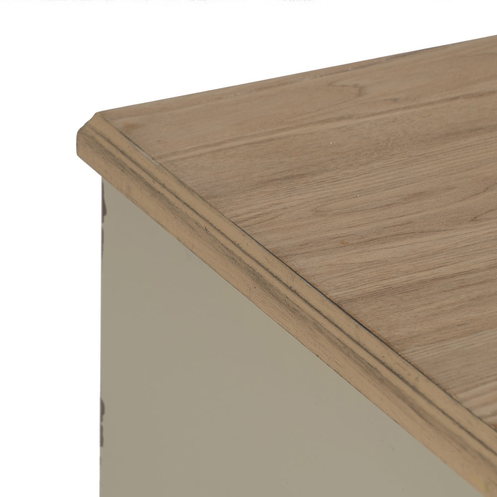 CREAM WOOD CHEST OF DRAWERS 80 X 38 X 73 CM