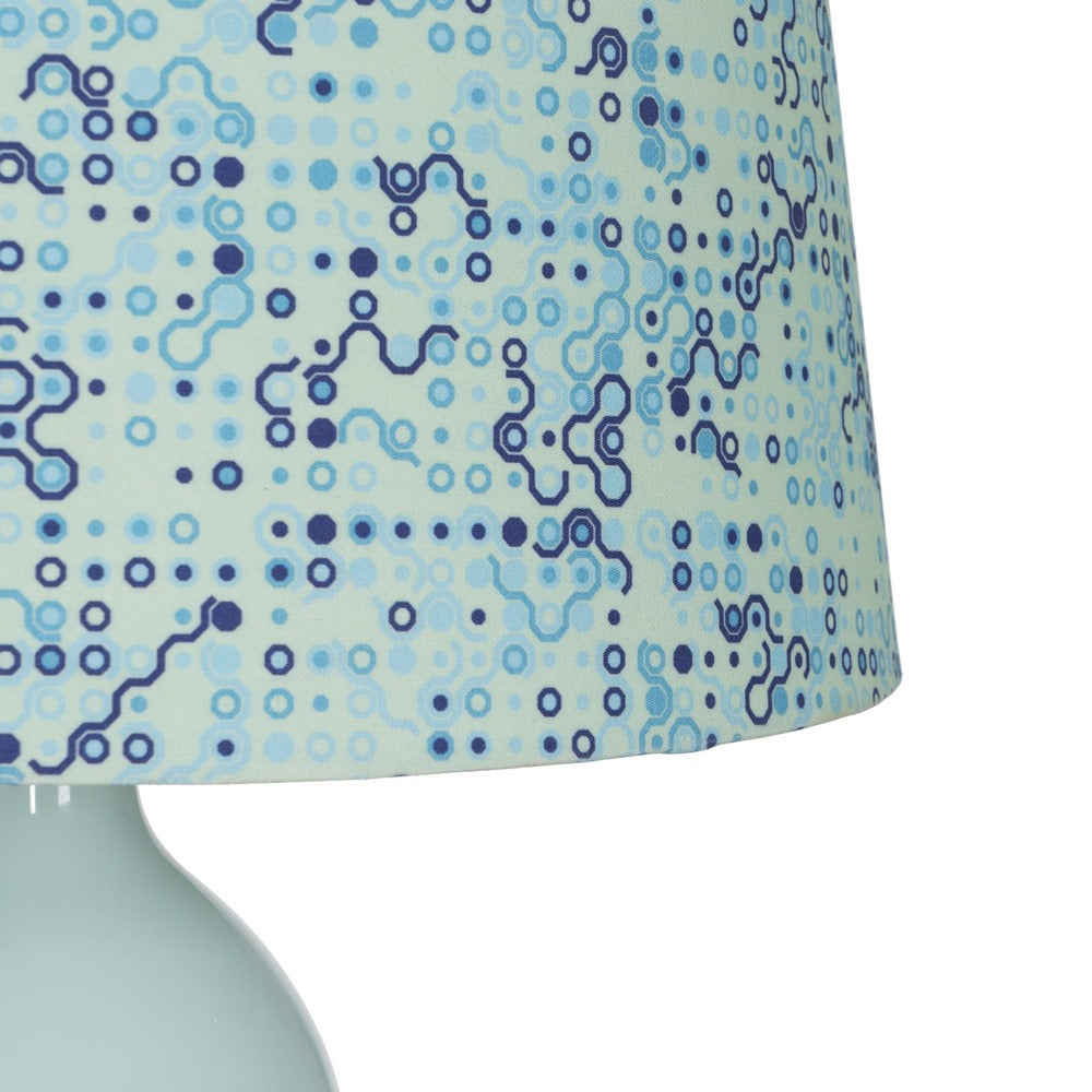 GREEN CERAMIC TABLE LAMP LIGHTING 38 X 38 X 63.50 CM
