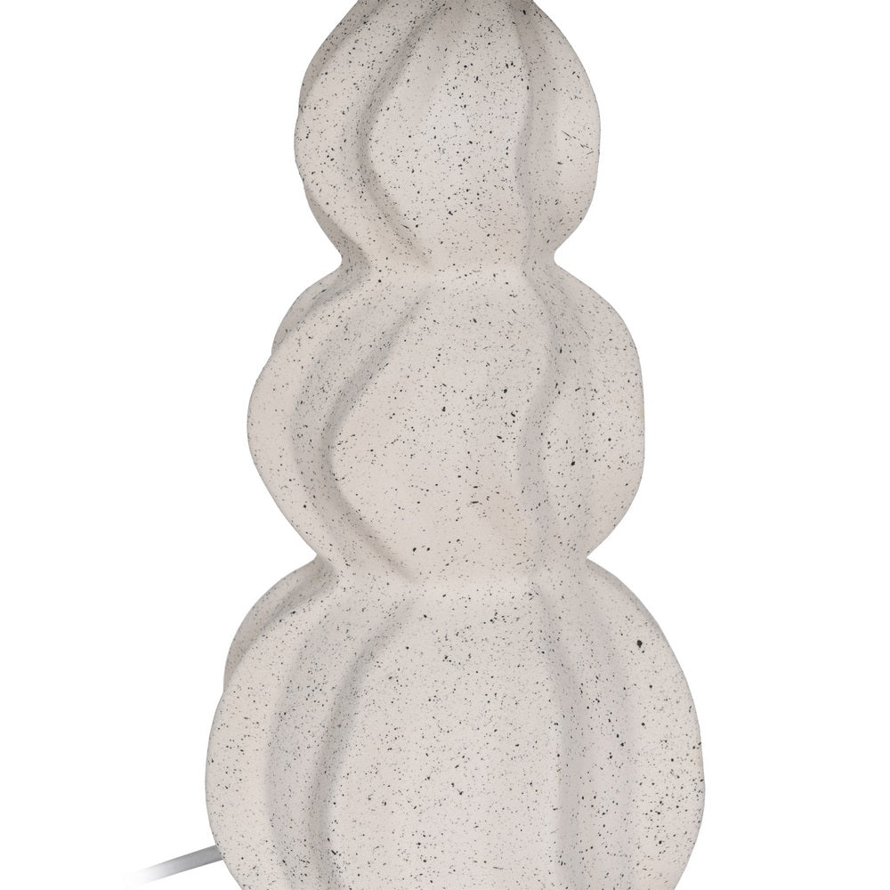 WHITE-MULTICOLOR CERAMIC TABLE LAMP 36.50 X 36.50 X 60 C