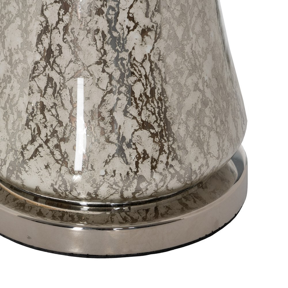 SILVER CRYSTAL TABLE LAMP LIGHTING 38 X 38 X 80 CM