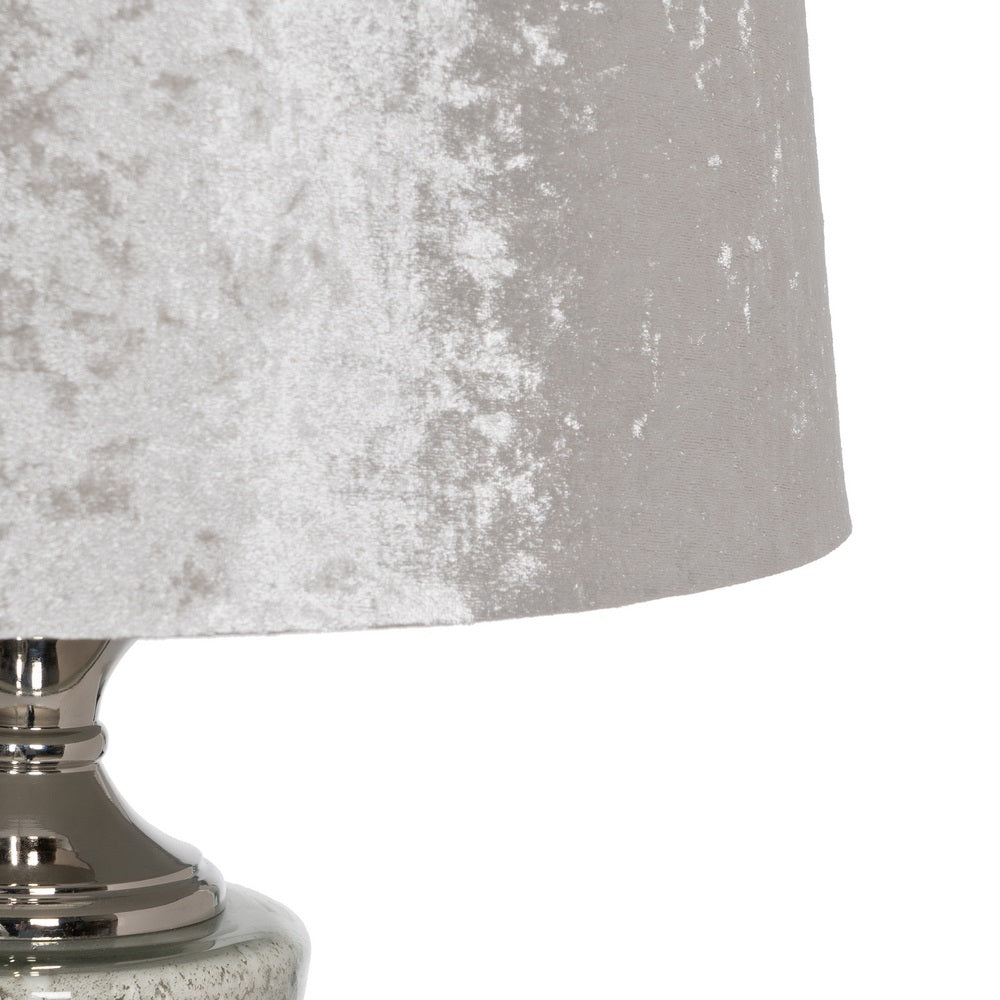 SILVER CRYSTAL TABLE LAMP LIGHTING 38 X 38 X 80 CM