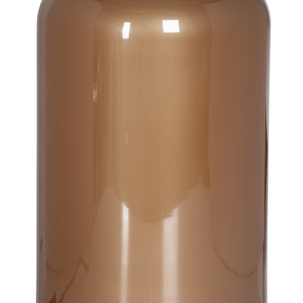 LÁMPARA MESA BEIGE DORADO CRISTAL 39 X 39 X 68,50 CM